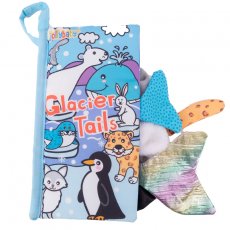 Jolly Baby Książeczka z ogonkami New glacier animal tail cloth book EN
