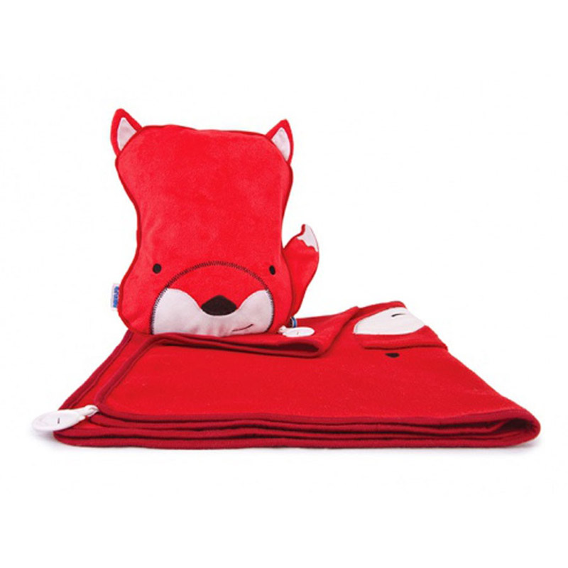 Kocyk i poduszka Felix czerwony TRUA-0128